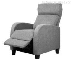 Artiss Fabric Reclining Armchair – Grey