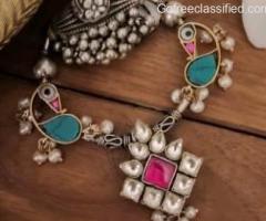 Best silver necklace for women online - MISSORI