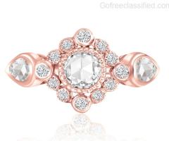 Brilliant Vintage Inspired Rose Cut Diamond Ring — VIVAAN