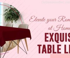 Elevate Your Romantic Dinners At Home With Exquisite Table Linens