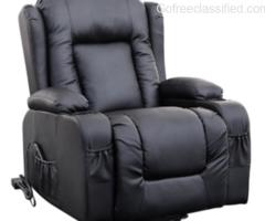 Recliner Chair Electric Massage Chair Lift Heated Leather Lounge Sofa
