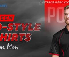 Get the evergreen polo style t shirts for men