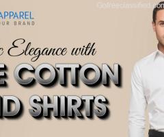 CLASSIC ELEGANCE WITH WHITE COTTON BLEND SHIRTS