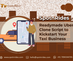 Taxi Booking App Development like Uber by SpotnRides