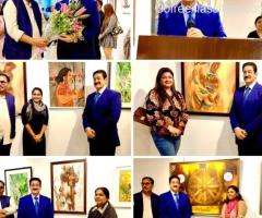 Sandeep Marwah Inaugurates Vibrant Group Show Celebrating Women Artist