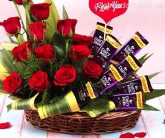 Online Chocolate Gift Basket Delivery on Midnight and Same Day