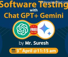 Free  Workshop on Software Testing with Chat GPT+Gemini NareshIT