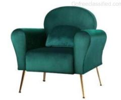 Artiss Armchair Lounge Chair Accent Armchairs Chairs Sofa Green Cushio