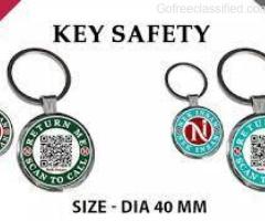 QR Sticker For Key chain safety