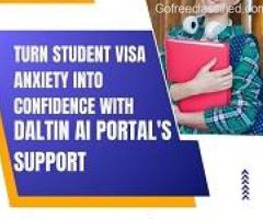 Turn Student Visa AnxietyintoConfidencewithDaltinAIPortal'sSupp