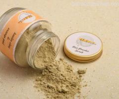 Revitalize Your Skin with Rice Powder Scrub- An Organic Glow Solution.