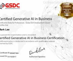 Certified Generative AI In Bussiness from GSDC