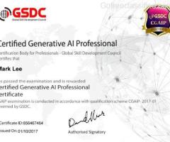 Globally valued  Generative AI Certification from GSDC!
